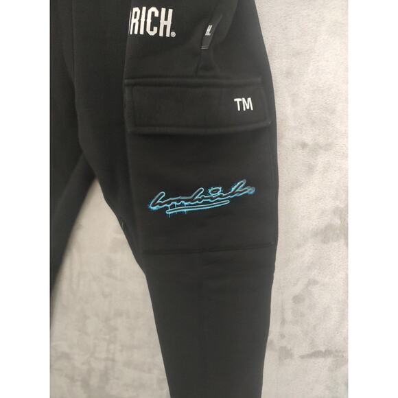Hoodrich Mens XXL Black Sweatpants Drawstring Pockets- From Nothing To Something - Picture 8 of 11